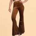 thumbnail image 2 of Birdeem Mode Femmes Pantalon Confortable Uni Décontracté à Pattes d'Éléphant Pantalon Taille Haute, 2 of 7
