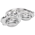 thumbnail image 2 of Food Tray, Increased Edge And Intimate Devided Design Cartoon Shape Kids Food Plate, Kitchen For Kids School Home, 2 of 8