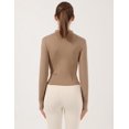 thumbnail image 3 of ORUYROP Veste de Course Légère Extensible pour Femmes avec Fermeture Éclair Complète et Trous pour les Pouces, 3 of 7