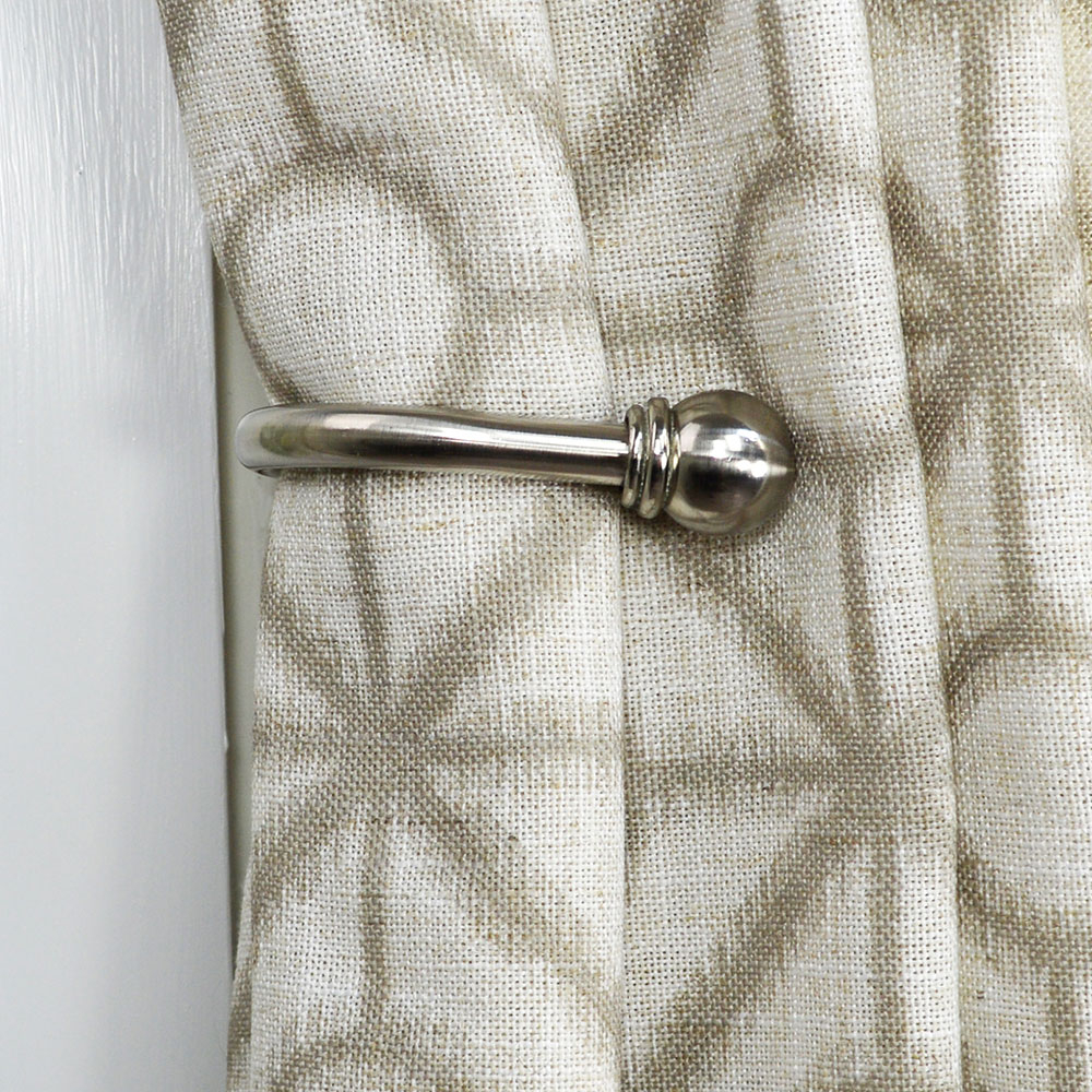 Versailles Nickel Curtain Holdbacks