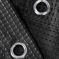 thumbnail image 2 of Extra Long Black Waffle Weave Shower Curtain – 72x78 Inch, Water-Resistant Polyester, Modern Washable Bath Curtain, Includes Hooks, Color: System default_21, 2 of 7