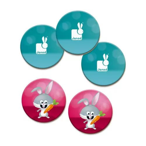 Janod • Jeu Memo Rigolooo • Jeu de mémoire et d'association avec des animaux pour enfants de 3 à 7 ans