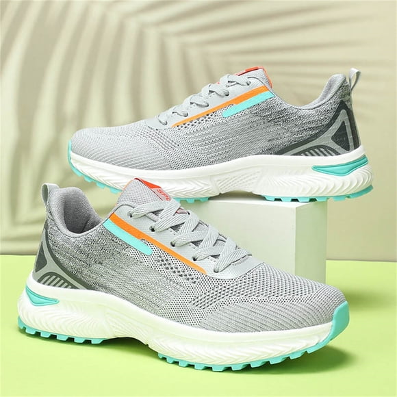 XIMIN Women's Wide Toe Box Walking Shoes with Arch Support Orthotic Sneakers for Plantar Fasciitis Heel and Foot Pain Relief Natural Foot Shape Tennis WhiteBlack (9, Grey)