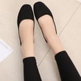 thumbnail image 4 of Femmes Filles Unies Grande Taille à Enfiler Plates Peu Profondes Confort Décontractées Chaussures Simples, 4 of 9
