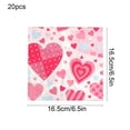 thumbnail image 3 of A Valentine Heart Print Party Napkins Disposable Paper Napkins For Romantic Dinner Table Decor Set Of 20 Sheets Soft Absorbent Facial Tissues, 3 of 6