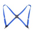thumbnail image 2 of Polyester Men Women Brace Fashionable Replacement Portable Stylish Adjustable Decorative Tear-resistant Exquisite Elastic Back Braces with 2 Clips Blue, 2 of 9