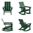 thumbnail image 1 of Palms Modern Adirondack Plastic Outdoor Rocking Chairs (Set of 4), 1 of 8