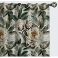 thumbnail image 2 of Vargottam 84 Inch Rod Pocket/Back Tab Cotton Curtains for Windows and Doors- Light Filtering Cotton- Light Filtering Drapes For Doors- Set of 2 Panels, 52"x84"- Peony Botanical Print (Orange), 2 of 8