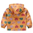 thumbnail image 2 of Manteau Coupe-Vent à Capuche à Fermeture Éclair Imprimé d'Automne pour Tout-Petits Enfants Bébés Filles Garçons, 2 of 8