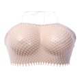 thumbnail image 3 of MesaSe Women Mesh See through Rhinestone Fishnet Mini Skirts Beach Wrap Cover Up for Swimwear, 3 of 9