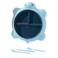 thumbnail image 1 of Turtle Shaped Kids Dining Set with Divided Plates and Cutlery for Mealtime, 1 of 8