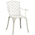 thumbnail image 2 of vidaXL Garden Chairs 6 pcs Cast Aluminium White, 2 of 5