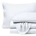 thumbnail image 1 of Bare Home Linen Sheet Set - Deep Pocket - Breathable - 3-Pieces - Twin, White, 1 of 6