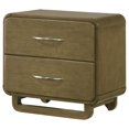 thumbnail image 4 of Amsbury 2-drawer Nightstand Bedside Table Nutmeg, 4 of 15
