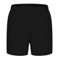 thumbnail image 1 of Timegard Mens Shorts Plus Size Summer Elastic Wait Solid Color Side Split Casual Slim Fitting Shorts, 1 of 7