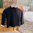 thumbnail image 2 of Chemises Garçons Automne Hiver Col Trutle à Manches Longues Pull Basique Noir 3-4 Ans, 2 of 6