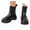 Black, variant on QHFBli Women Ankle Boots With Zipper Women's Ankle Boots On Garden Work Shoes with Non Sole Comfortable Lined Design for Outdoor Activities and