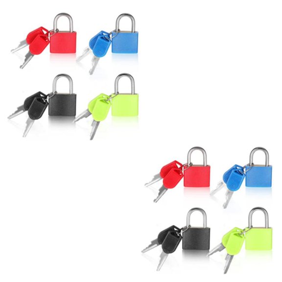 pitrice 4pcs Alloy Weather Resistant Suitcase Padlocks For All Types Of Travel Compact And Portable 2Set