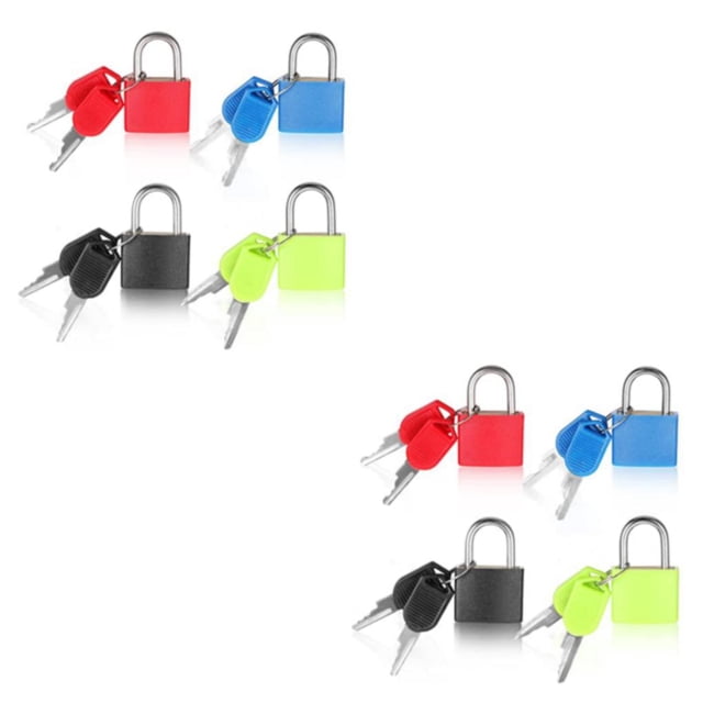 pitrice 4pcs Alloy Weather Resistant Suitcase Padlocks For All Types Of Travel Compact And Portable 2Set