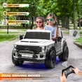 thumbnail image 2 of VOLTZ TOYS Ford Super Duty F450 Dually 2-Seater 24V Kids Ride-On Truck, Motorized Pick-Up Toy Car with Dual Rear Wheels, Parent Remote Control, EVA Tires, Licensed, White, 2 of 6
