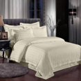 thumbnail image 2 of 400 Thread Count 4 Piece Quality Sheet Set 24 Inch Deep Pocket 100% Egyptian Cotton Stripe Pattern, 2 of 5