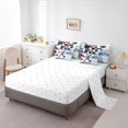 thumbnail image 3 of YST 7Pcs Ice Hockey Comforter Set Bed in a Bag, Winter Sports Game, Full Size (7 Count), 3 of 5
