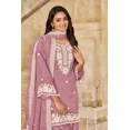 thumbnail image 3 of Custom Made Punjabi Wedding Wear Ready-made Collection Vichitra Silk Patiala Suit For Women, 3 of 5