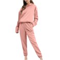 thumbnail image 1 of AherBiu Womens Sweatsuits Fleece Lined Pullover Hoodie with Sweatpants 2 Piece Tracksuits Workout Sets, 1 of 6
