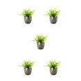 thumbnail image 3 of Decodeary Green Eco-friendly Artificial Money Tree In Pot Long-lasting Durability Realistic Appearance white rose 5Set, 3 of 6