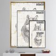 thumbnail image 2 of Loup Sauvage et Belle III - Animaux Sauvages Encadré Toile, 2 of 3