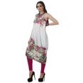 thumbnail image 4 of Moomaya Robe Kurti à une Épaule Imprimée pour Femme, Sans Manches, à Col Bénitier, Style Bohème, Tenue de Soirée de Designer, 4 of 7