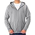 thumbnail image 3 of Jerzees Men's Adult Full Zip Hooded Sweatshirt X Sizes, Athletic Heather, 3X, 3 of 4