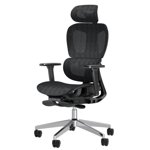 PatioMage chaise de bureau ergonomique Mesh avec 3D Accoudoirs réglables, Chaise d'ordinateur High Back Desk Ergo3d chaise de bureau ergonomique avec roues pour la maison & Bureau noir