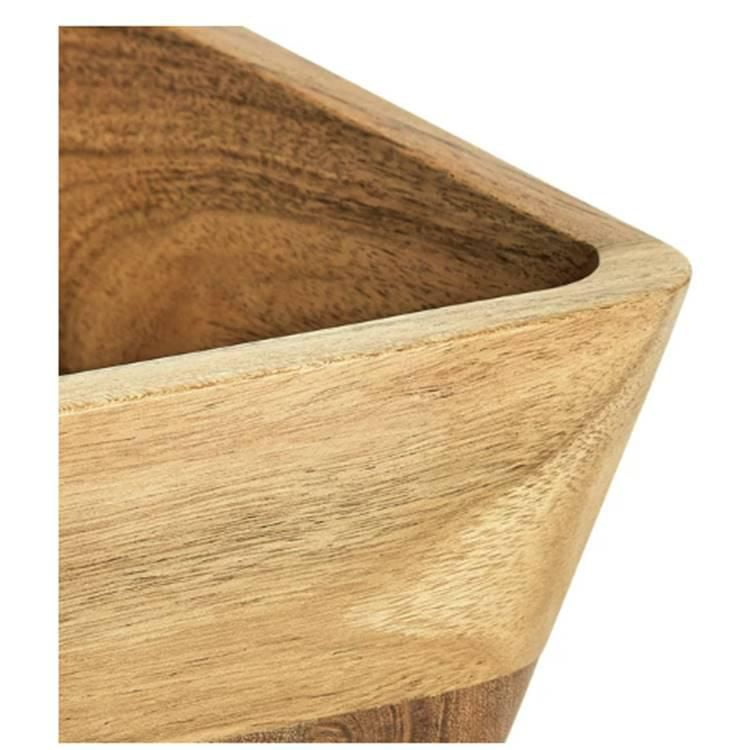 Better Homes & Gardens - Bol de service ovale en bois d'acacia, finition naturelle marron