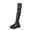 Noir, variante sur Pisexur Bottes d'Automne pour Femmes Style Hivernal Élégant Bottes au-Dessus du Genou Confortables à Semelle Épaisse Rehaussantes Blanches,40