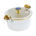thumbnail image 4 of veasfak Stovetop Cooking Pot Slow Cooker and Food Warmer 7L with Lid Easy Clean Hot Pot Rice Cooking Steamer for Food Cereals Noodles white, 4 of 9