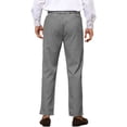 thumbnail image 3 of INSPIRE CHIC Men's Pants Houndstooth Checked Slim Fit Zipper Closure Dress Pants 30 White Black, 3 of 4
