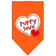 thumbnail image 1 of Puppy Love Screen Print Bandana Orange Large, 1 of 1