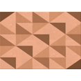 thumbnail image 1 of Ahgly Company Tapis d'Intérieur Lavables en Machine Rectangle Transitionnel Jaune Orange, 8' x 12', 1 of 7