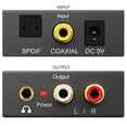 thumbnail image 3 of Digitnow 192KHz Analog Audio Converter DAC SPDIF Coaxial Optical Convert to L/R RCA, Toslink Optical to 3.5mm Jack Audio Adapter for PS4 HD DVD Home Cinema Systems, 3 of 8