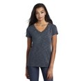 thumbnail image 1 of District Tee-Shirt Col en V Médaille pour Femmes. DT664, 1 of 1