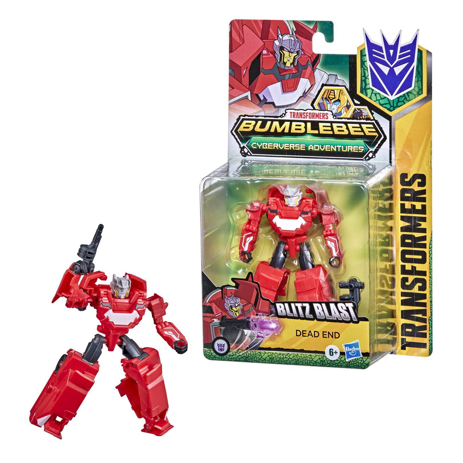 Transformers Bumblebee Cyberverse Adventures Dinobots Unite, figurine Dead End Action Attackers de 13,7 cm, classe Guerrier, dès 6 ans