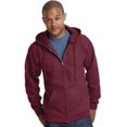 thumbnail image 3 of Hanes Ultimate Cotton Adult Fleece Full-Zip Hoodie , L, Maroon, 3 of 3