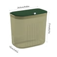 thumbnail image 3 of XYAIYT Versatile Plastic Laundry Basket with Lid and Ventilation Holes for Efficient Clothes Storage Suitable for Bathroom Use and Small Spaces Long Lasting Transparent Design 9.64x8.26x5.9in, 3 of 6