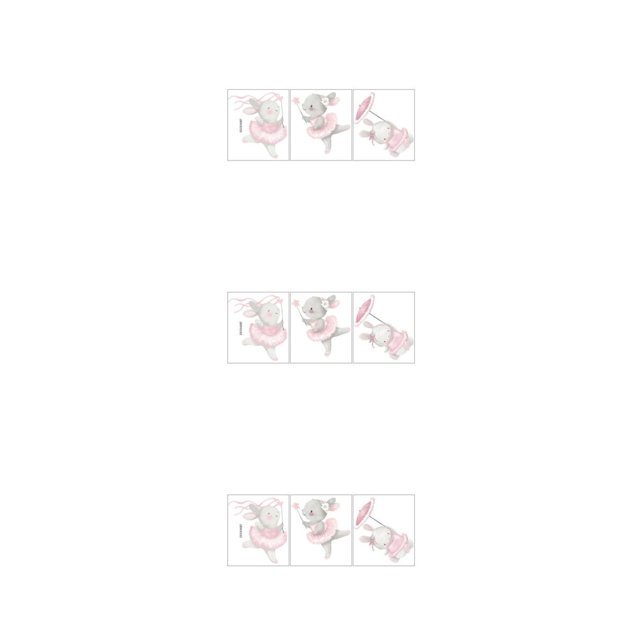 pitrice Wide Application Wall Stickers For Baby - Easy To Install And Cute Wall Stickers For Bedrooms as shown 3Set