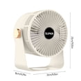 thumbnail image 3 of LSLJS Ventilateurs pour Maison Chambre Table Ventilateur de Circulation d'Air pour Toute la Pièce 16 Pieds Débit d'Air Puissant Inclinaison Réglable à 90 Degrés Faible Bruit 3 Vitesses, Ventilateur d'Air, 3 of 9