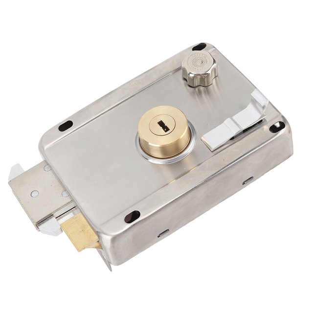 Security Anti Theft Lock, Exterior Mechanical Anti Theft Lock Easy To Install With Handle For Wooden Door