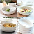 thumbnail image 4 of CNKOO Ceramic Pie Pan Baking Dish with Double Handle Plate for Roasting Cheese Pan Baking Bowl, 4 of 4