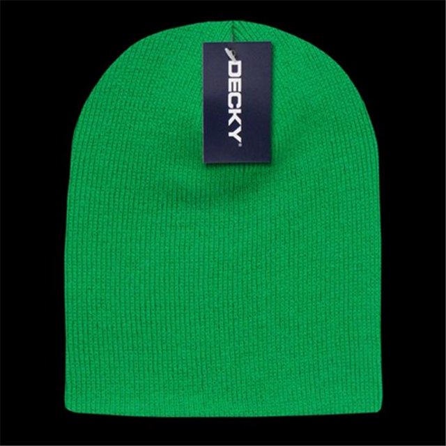 Decky 614-KEL Bonnets Courts en Acrylique, Vert Kelly