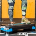 thumbnail image 2 of PRISP Adjustable Aerobic Stepper, 2 Height Levels (10/15cm - 4"/6") Exercise Step Platform for Home Gym and Fitness Training; 68 x 28cm, 2 of 9